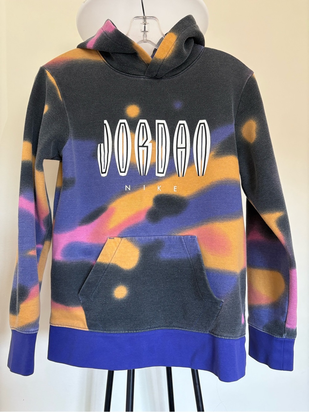 Nike Air Jordan Tie-Dye Pullover Hoodie Youth L Multicolor